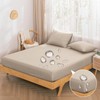 Vallein Full Waterproof Fitted Sheet, Waterproof Sides, Adult Bedwetting, Elderly/Nursery,