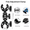 PULUZ Crab Clamp Camera Mount for GoPro, Super Clamp Ball