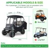 Panglong 4 Passenger Club Car Precedent Enclosure, 600D Polyester Golf