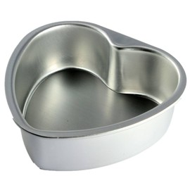 eoocvt 4pcs Aluminium Heart Shaped Cake Pan Set Tin Muffin Chocolate Mold Baking with Removable Bottom - 5" 6" 8" 10"