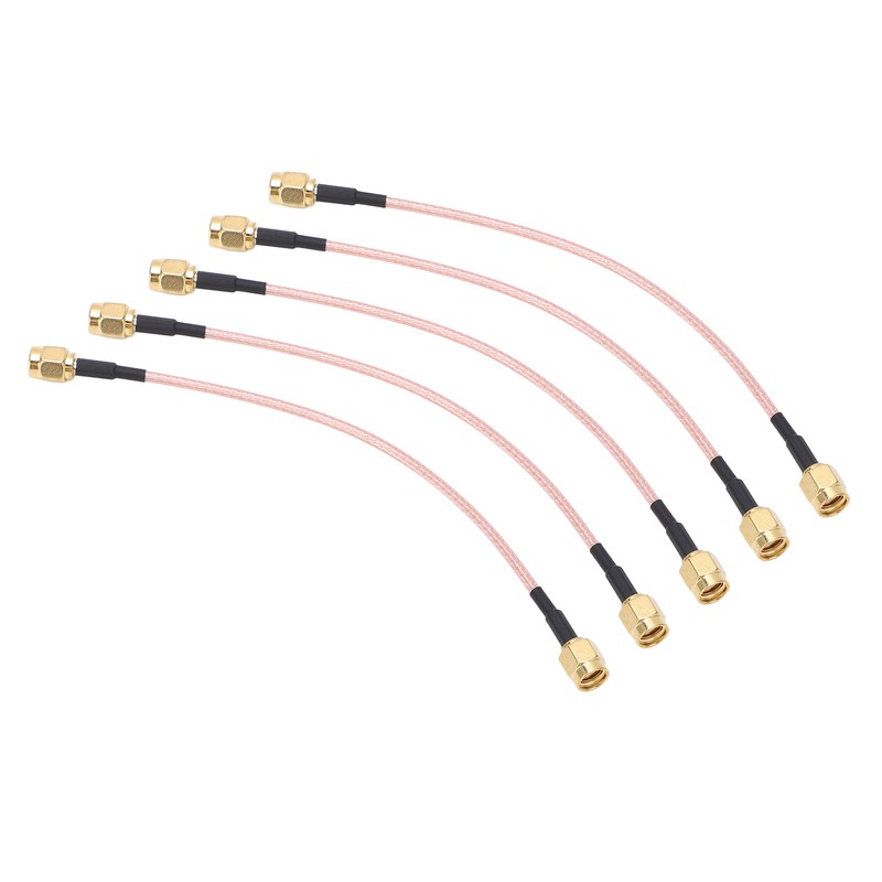 5Pcs RF Coaxial Cable SMA-J to SMA-J Audio Connector 2