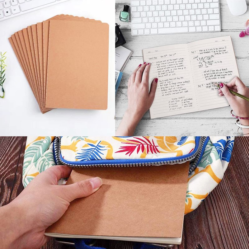 Pack of 6 A5 Notepad, A5 Paper Notebook, Classic Notebook,