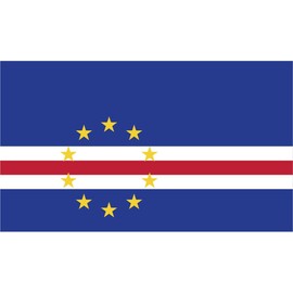 2-Pack Cape Verde Flag Decal Sticker | 5-Inches by 3-Inches | Premium Quality Vinyl | PD401