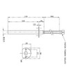 Spark Plug Ignition Resistor L 103-132 mm Diameter 12.5 mm