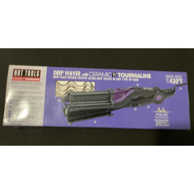 Hot Tools Ceramic Ti Tourmaline Deep Waver Model 2129
