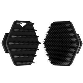 Cepillo limpiador facial con juego de brochas de afeitar. Masajea y limpia suavemente la piel antes del afeitado, eliminando las impurezas y las células muertas para garantizar un afeitado más suave en cada ocasión. (Black)