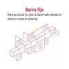 Hermex CB-40IB Fixed bar lock, left, blister
