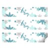Blue & Silver Snowflake Themed Boy Baby Shower Waterproof Water