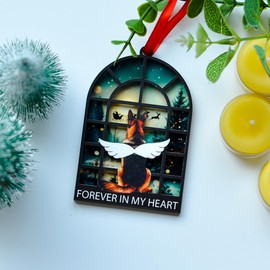 BlinkWishes German Shepherd Christmas Ornament, for German Shepherd Owner, Lover, Dog Mom, Dad, German Shepherd Memorial Ornaments Gift for Loss of Dog