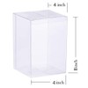 YOZATIA 12PCS Transparent Boxes 4 x 4 x 8 inch,