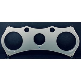 Dolphin Gauges 1964 1965 Chevelle 3 Gauge Dash Panel Insert Powder Coated Chrome