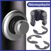 Alethron Retaining Ring, 120 Pieces Snap Ring Set, 10 Size