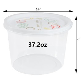 Stackable Pizza Dough Proofing Boxes Dough Proofing Container with Lid 1100ml portion (3)