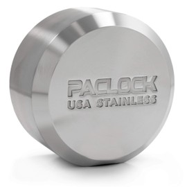 PACLOCK's UCS-7S Flat Back Puck w/Tapped Holes, Buy American Act Compliant, Keyed to a Number U-Pick!, Stainless Steel
