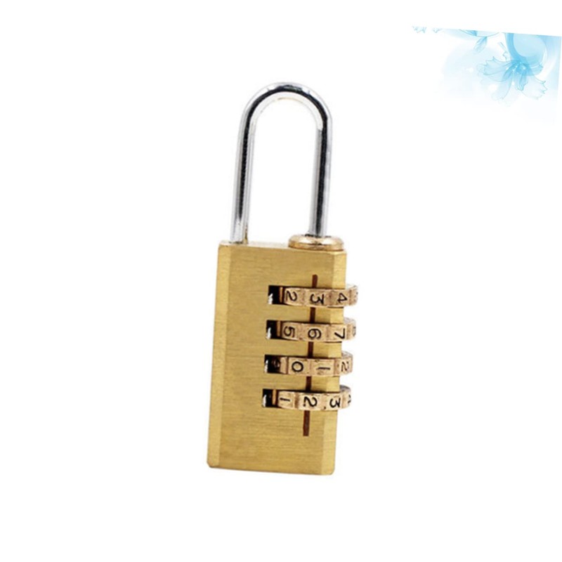 DOITOOL 3 Pcs 4-dial Number Lock Suitcase Lock Travel Door