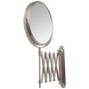 JERDON Two-Sided Wall-Mounted Makeup Mirror - Makeup Mirror with 7X