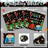 50 pcs Ugly Christmas Sweater Party Decorations Paper Napkins 6.5