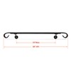 Vezek 4 Ft Wrought Iron handrail Stair Rail Grab Bar