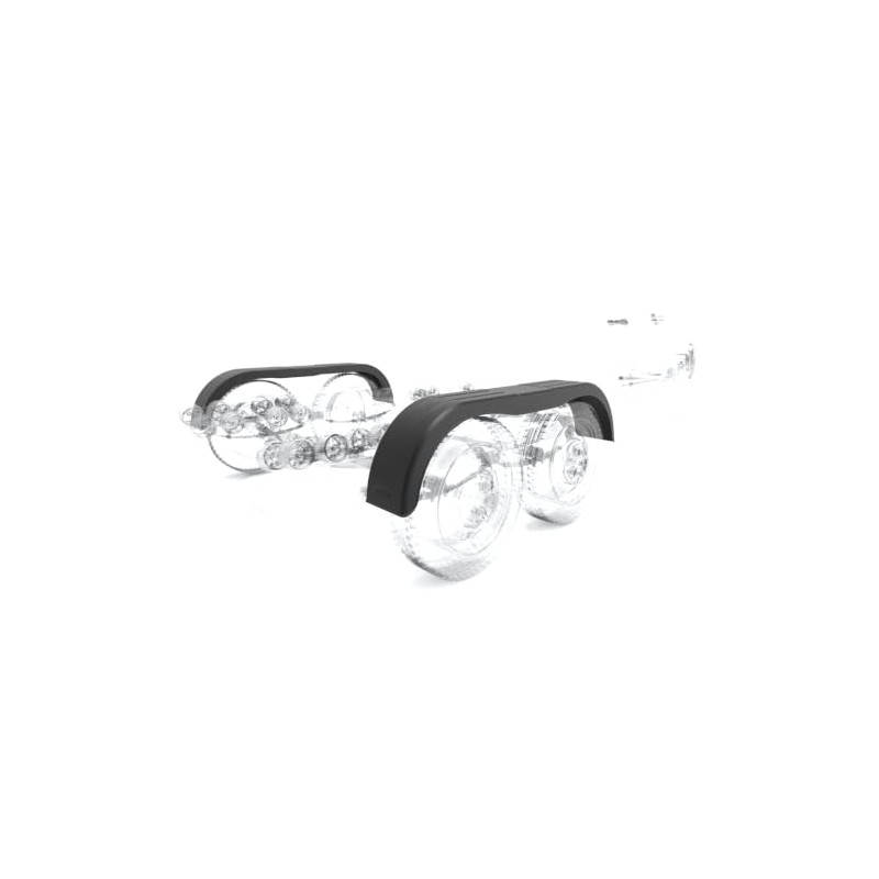 DOMAR D20300 Tandem Mudguard Set 13 to 14 Inch Plastic