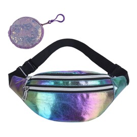 1 Piece Women's Waist Bag, 1 Piece Coin Purse, Sequin Waist Bag, Waterproof Waist Bag, Colorful Waist Bag, Travel Waist Bag, colour, Modern