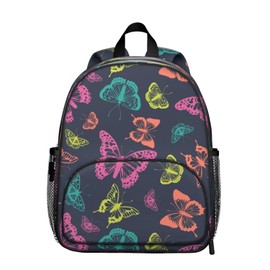 QXWREL Toddler Backpack for Girls 3-8: Preschool Kindergarten Backpack - Cute Kids Backpacks for Girls-Colorful Butterfly
