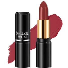Labial Mate, Fórmula Vegana, Mate Lápiz Labial Cosméticos de brillo labial de larga duración textura ligera y cómoda Larga Duración de Alta Pigmentación, Hidratación 12 Horas, Acabado No Pegajoso (05)