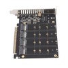 Adapter Card NVME M.2 to PCIE X16 4 Ports 32Gbps