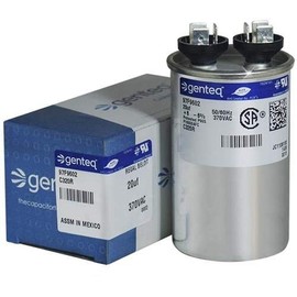 97F9602-20 uf MFD 370 Volt VAC - Genteq Round Run Capacitor Upgrade