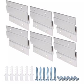 CFOFT French Cleat Picture Hanger Aluminum Z Hanger Interlocking Wall Mounting Bracke
