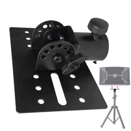 35mm Pole Mounting Speaker Adapter Brackets - Adjustable Speaker Stand Adapter | Rotating DJ Speakers Metal Mount Stand Adapters | Multi-Purpose Support Tool for Special Events and Stage Performances