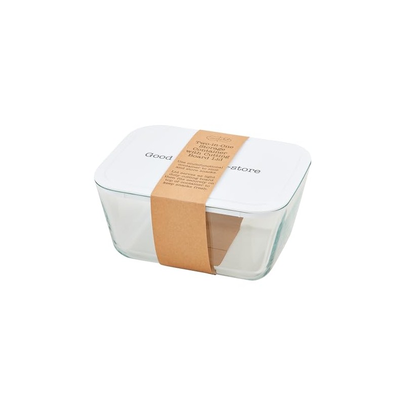 Mud Pie Cutting Board Container, Clear