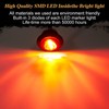 ALFU 20pcs (10pcs Amber + 10pcs Red) 3/4" Round LED