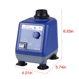 Laboratory Vortex Mixer,Four E's Scientific Vortex Shaker,Speed 0-3000rpm,Touch & Continuous Function,with 100pcs 7/32inch Paint Mixing Balls and 1 pcs Platform Pad
