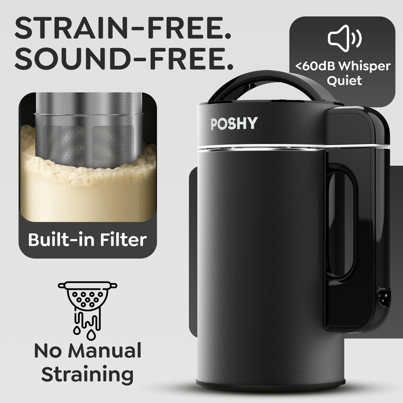 Poshy Nut Milk Maker Machine – 50 oz Capacity with
