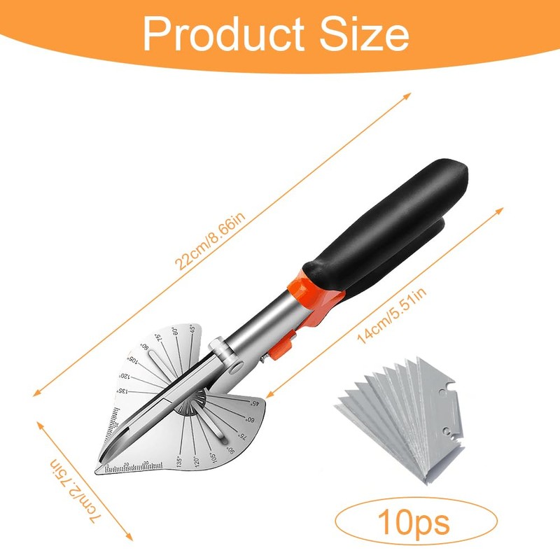 DAJASD Mitre Shears, 45-135° Multi Angle Trim Cutter, Miter Shears