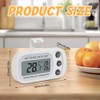 Fridge Thermometer Digital, Afenau 4Pcs Fridge Freezer Thermometer with Hook,