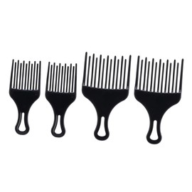 Vaguelly 4pcs Curly Hair Comb Wide Tooth Combs for Easy Styling Portable Static for Home Office Travel Use