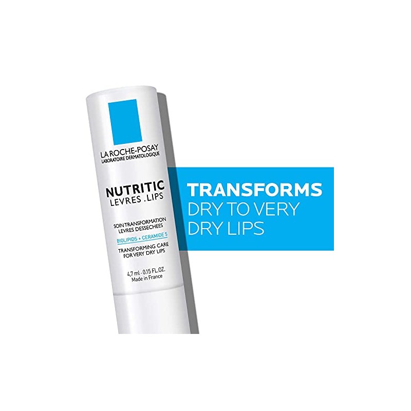 La Roche-Posay Nutritic Lip Balm for Very Dry Lips, 0.15