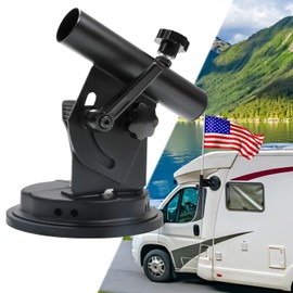 Suction Cup Flag Holder for RV, Suction Cup Flag Mount, Adjustable Angle Camper Flag Pole Holder, Fit for Cars, Trucks, SUVs, ATVs, Travel Trailers Flagpole Mount