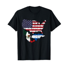 Honduras American Mexican Flag T-Shirt