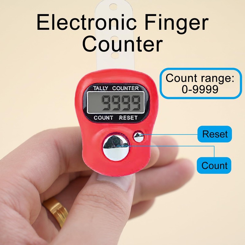 AQSQWQ 3 Electronic Finger Counter, Hand Counter, Finger Row Counter