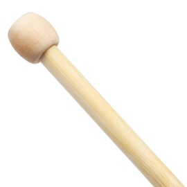 Coopay Bamboo Knitting Needles 10.0mm x 35cm, Warm Wooden Knitting Needles for Arthritic Hands, Knitting Pins Beginners Professional Knitters, Long Needles for Jumpers Blankets Large Projects