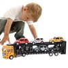 Carrier Truck Toy Model Alloy Detachable Six Car Kids Transport
