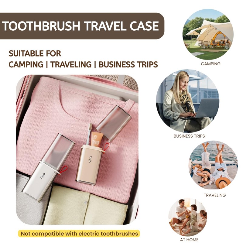 Toothbrush Case, Toothbrush Holder and Rinse Cup, Large Capacity Toothbrush