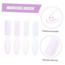 Baluue 8 Piezas cepillo de limpieza de uas colector de polvo de uas clper recortadora gel pinceles para uas herramienta de limpieza de uas...         