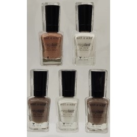 Wet n Wild Merry & Bright Nail Kit 5 Megalast Polishes Neutral Holiday Gift