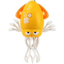 LZZAPJ USB Rechargeable Dancing Octopus Baby Toy - Electric Crawling & Tummy Time Toy, Magical Musical Squid, Birthday for Kids Ages 1 2 3 4 5 6, Boys & Girls (Yellow)