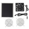 Solar Panel Fan 10W Exhaust Fan Dual Layer Metal Shell