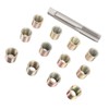 Thread Repair Tools 12Pcs Stainless Steel Inserts with 1Pc Screw
