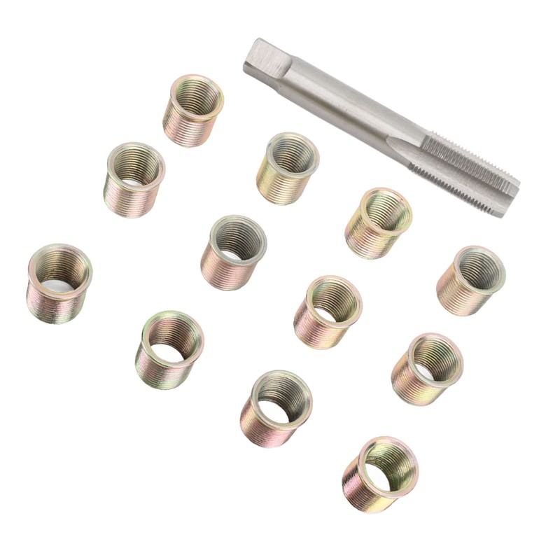 Thread Repair Tools 12Pcs Stainless Steel Inserts with 1Pc Screw